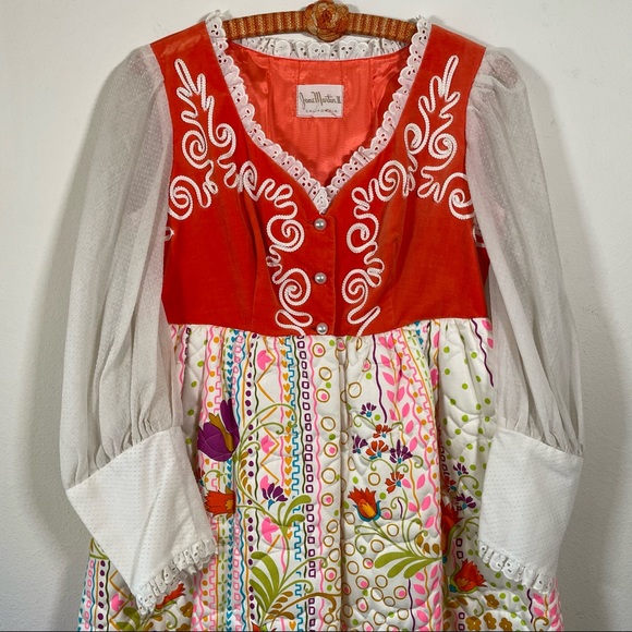 Last chance Vintage Statement JANE Martin Vintage Maxi Quilted Dress - Picture 8 of 17